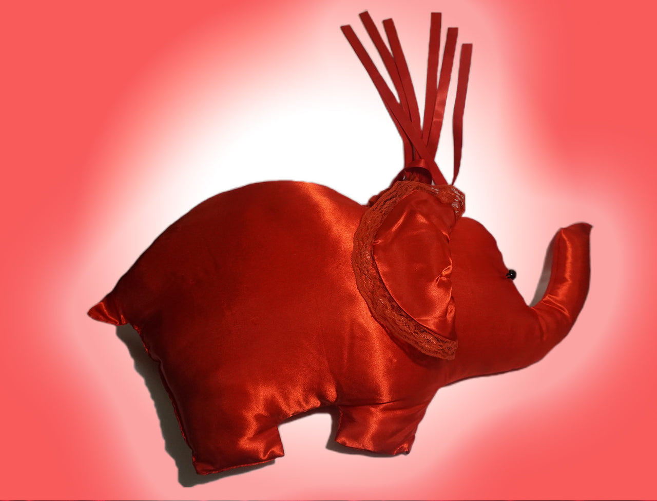 Red Elephant Pillows